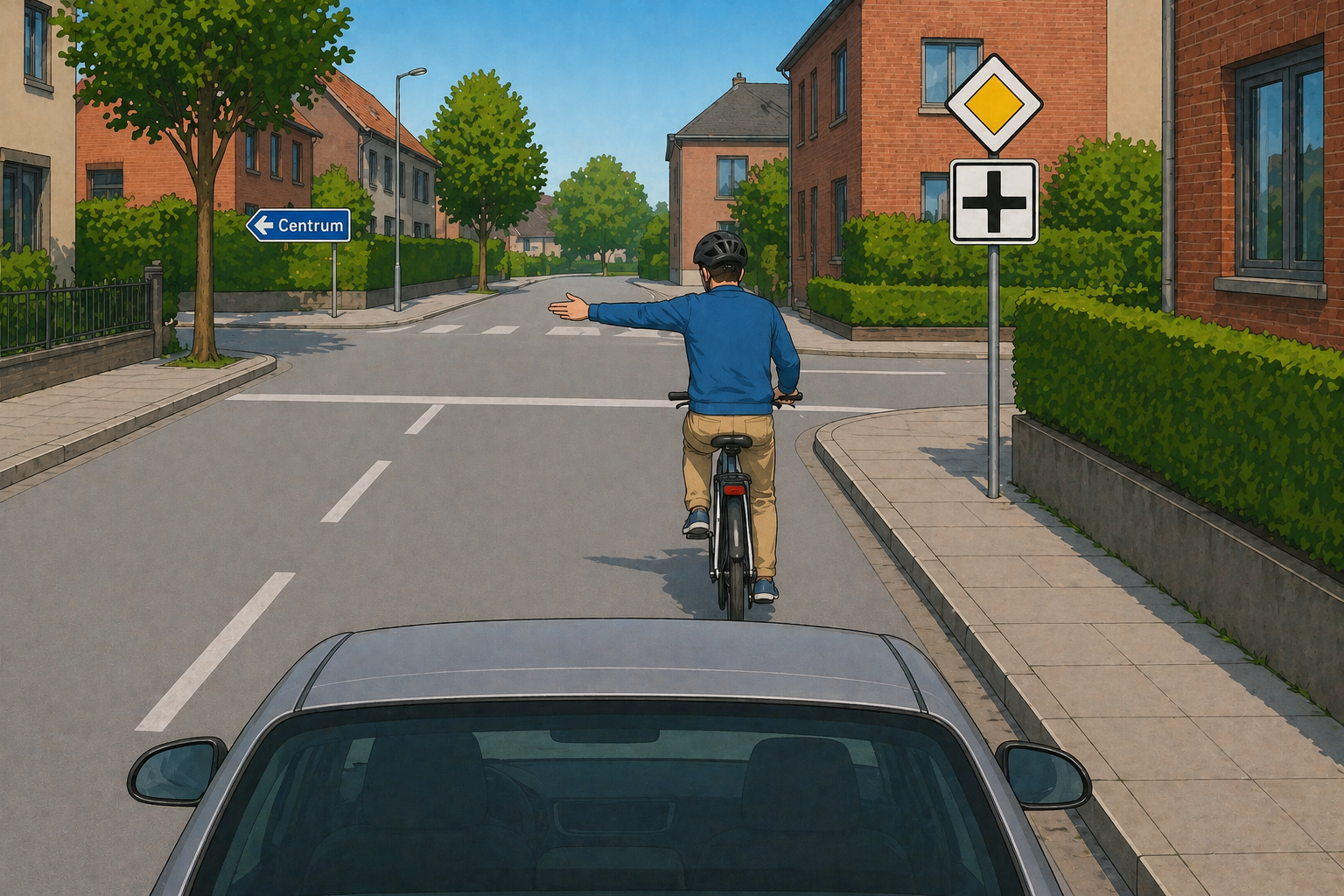 Illustration: Cyclistes, trottinettes et deux-roues