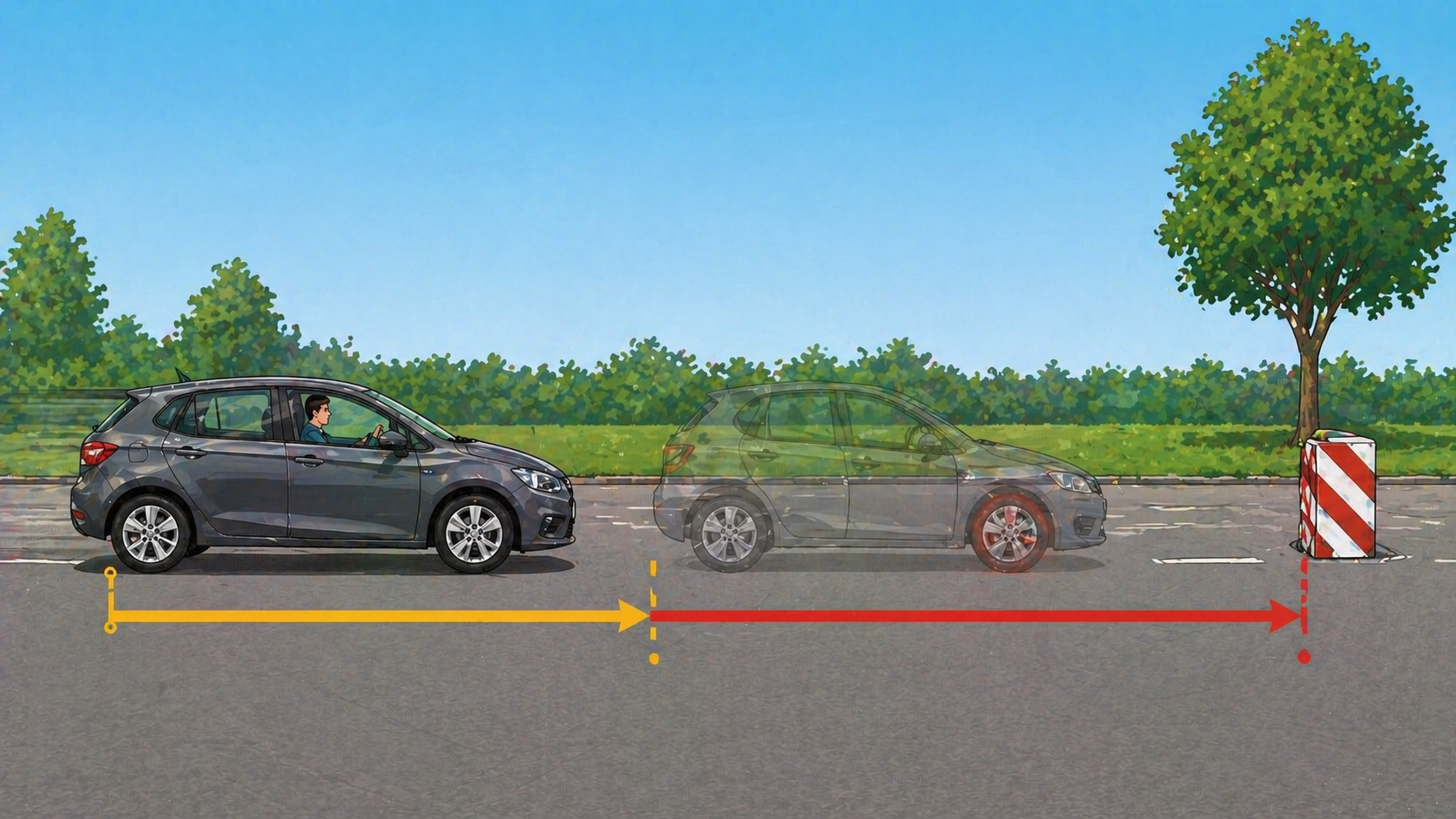 Illustration: Distance de reaction